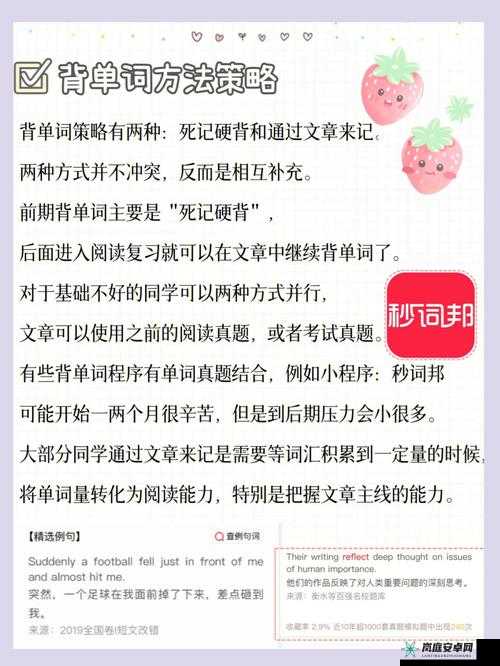 坐在学霸的棍子上背单词：提升学习效率的独特方法